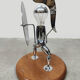 Vintage unique Italian metal figure table lamp