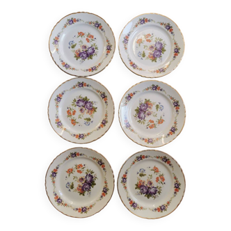 Assiettes plates vintage Moulin des Loups