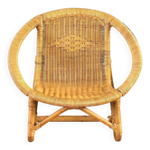 Fauteuil enfant en bambou et rotin