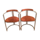 Lot of 2 chairs chrome tube from the 70s