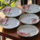 Large majolica plates signed Chaumette Paris
