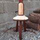 Chaise  tripode brutaliste