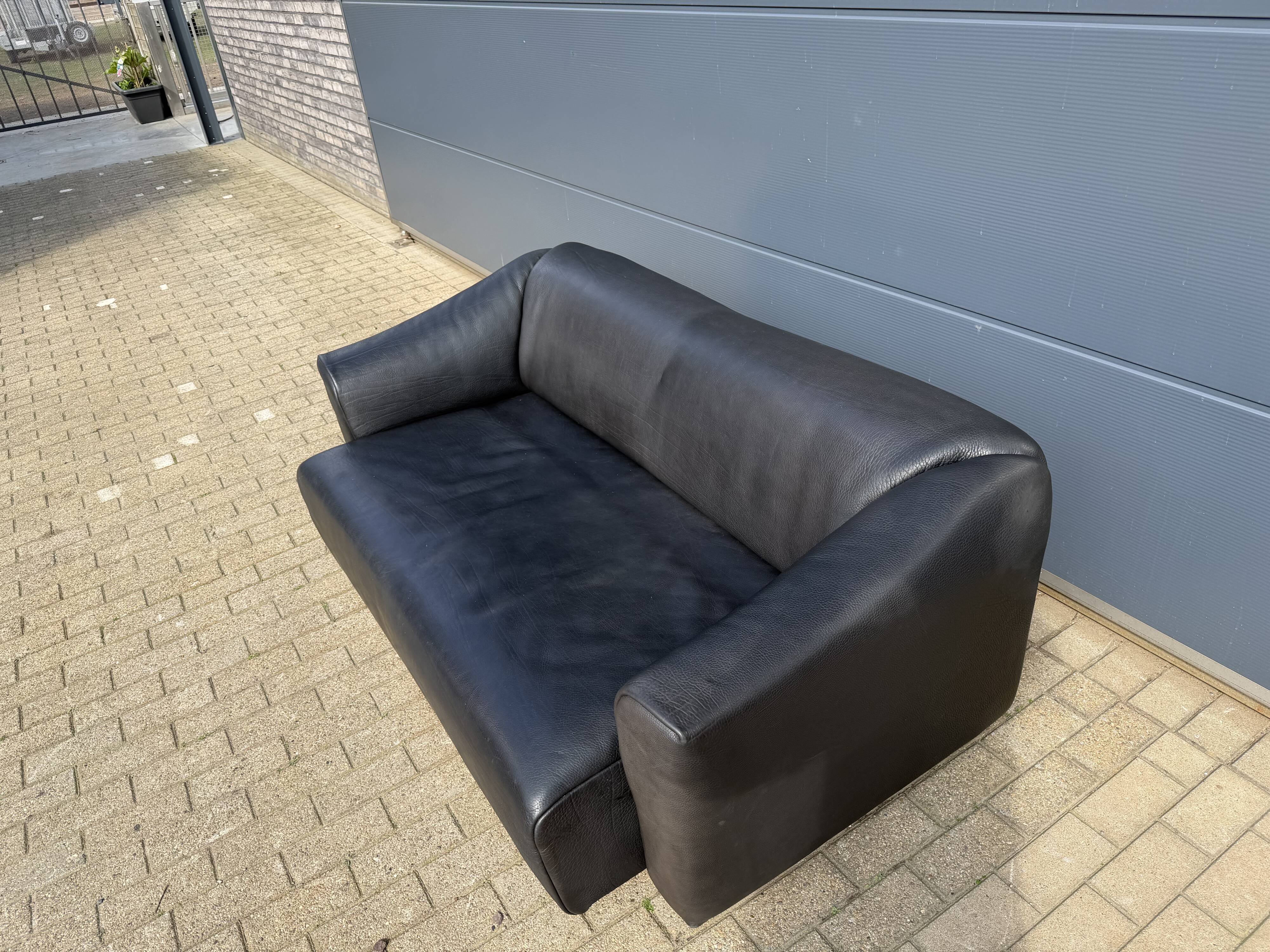 De Sede Ds47 3-seater in buffalo leather NECK 5 mm black leather