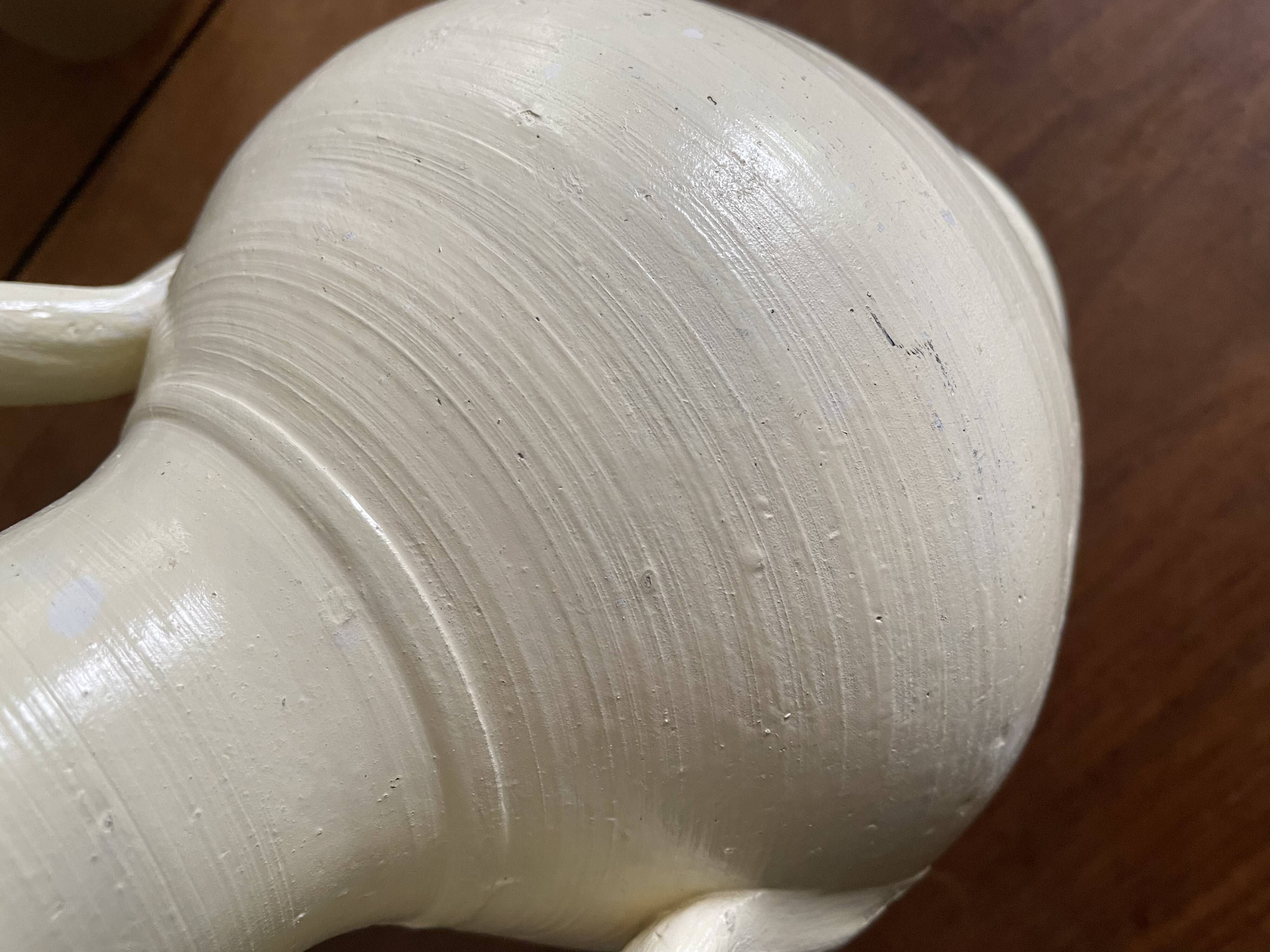 Terracotta amphora vase