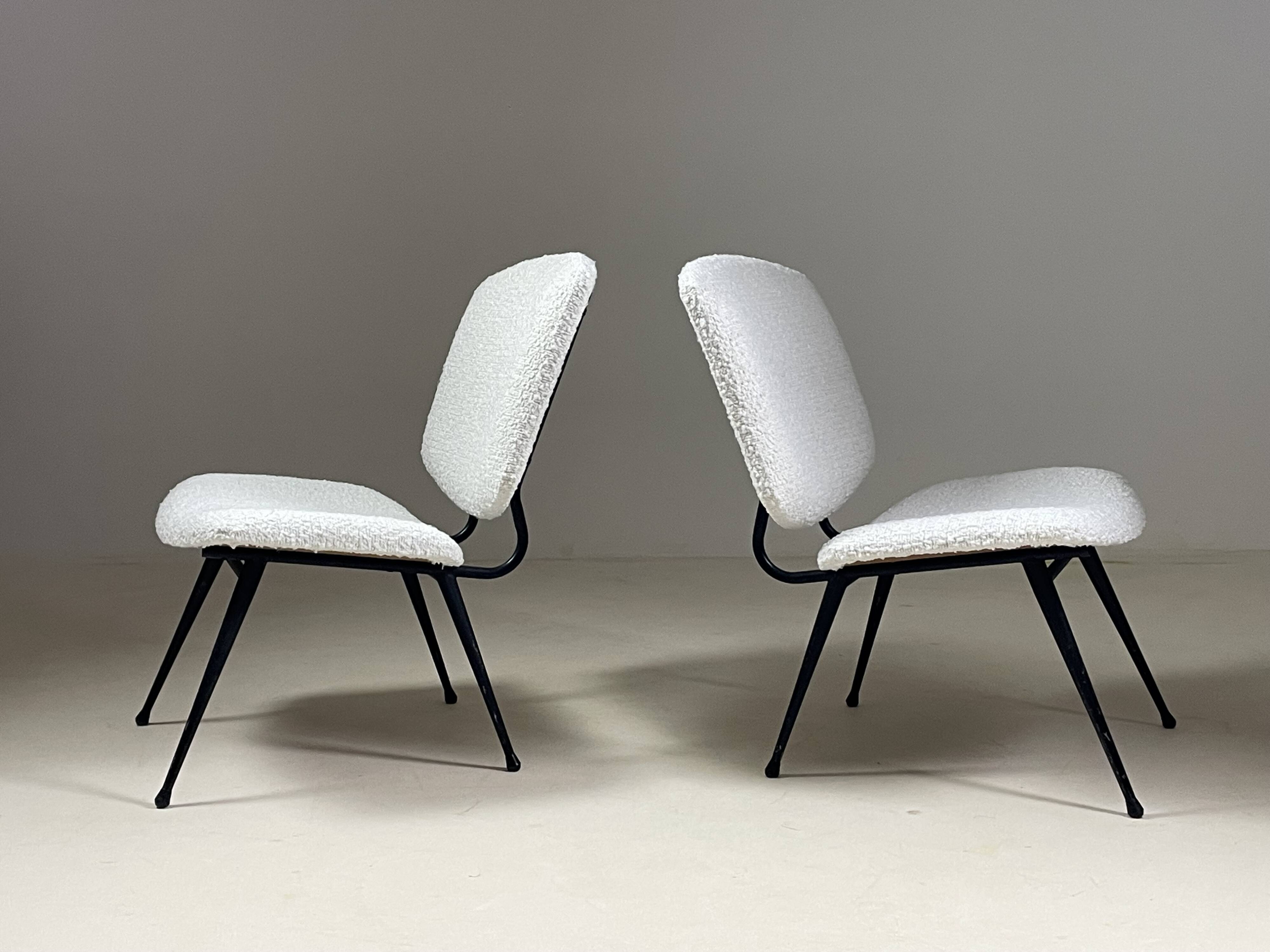 Pair of 1950s armchairs, France