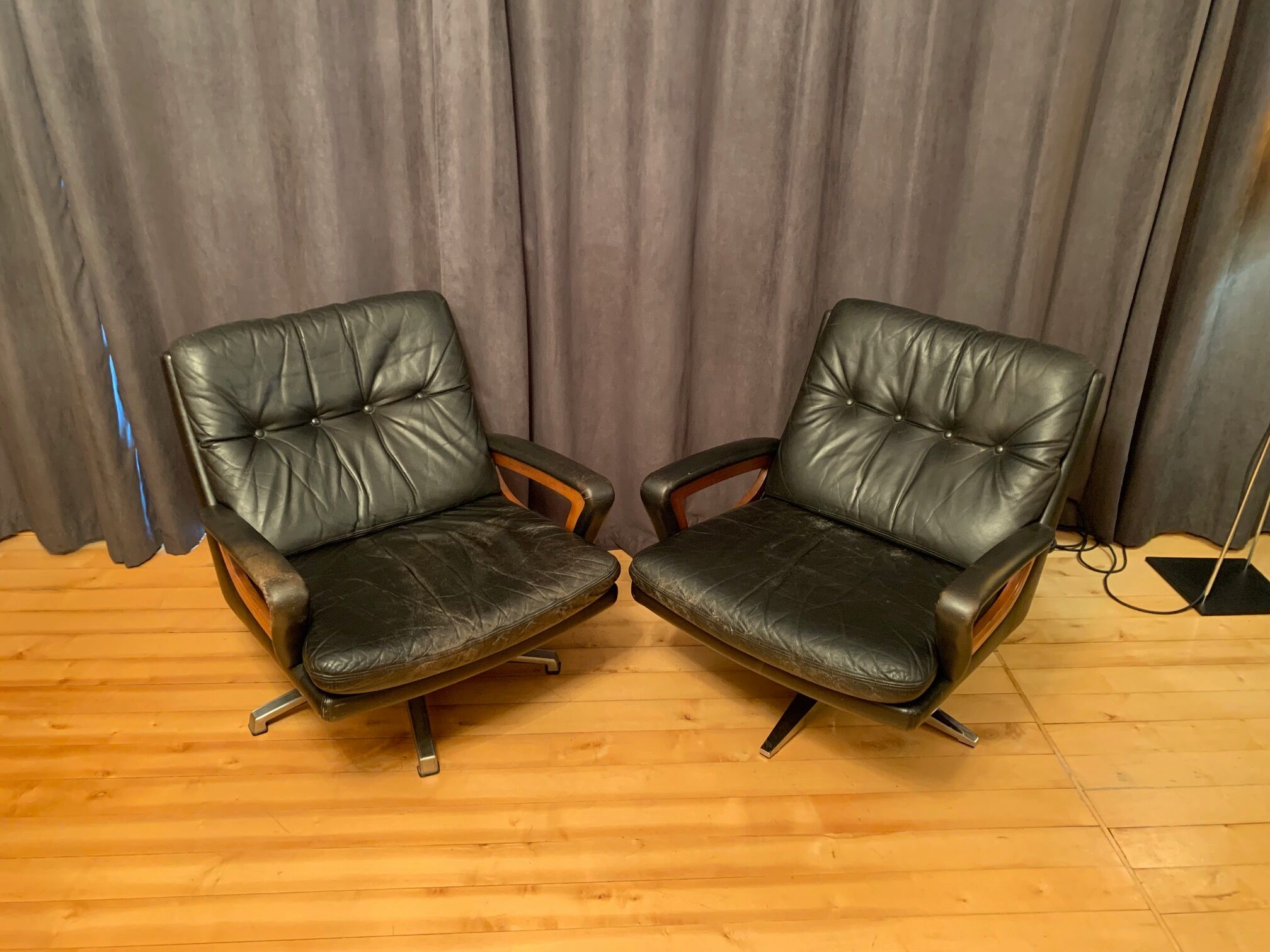 Pair of armchairs by Carl Straub Germany 1960s