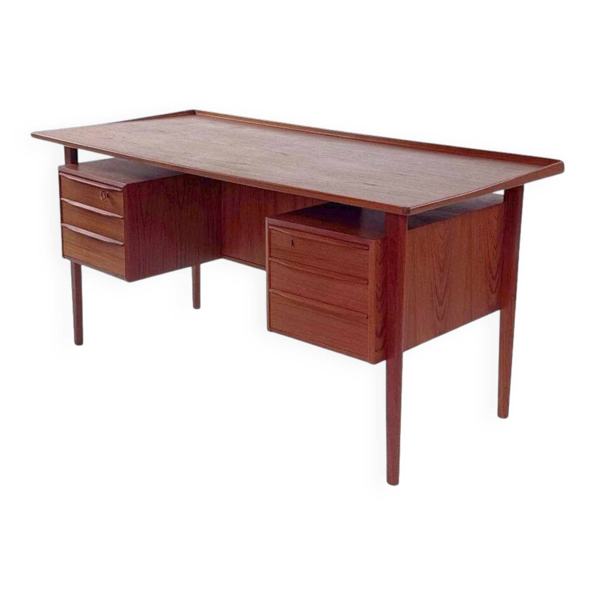 Vintage Danish freestanding desk by Peter Løvig Nielsen