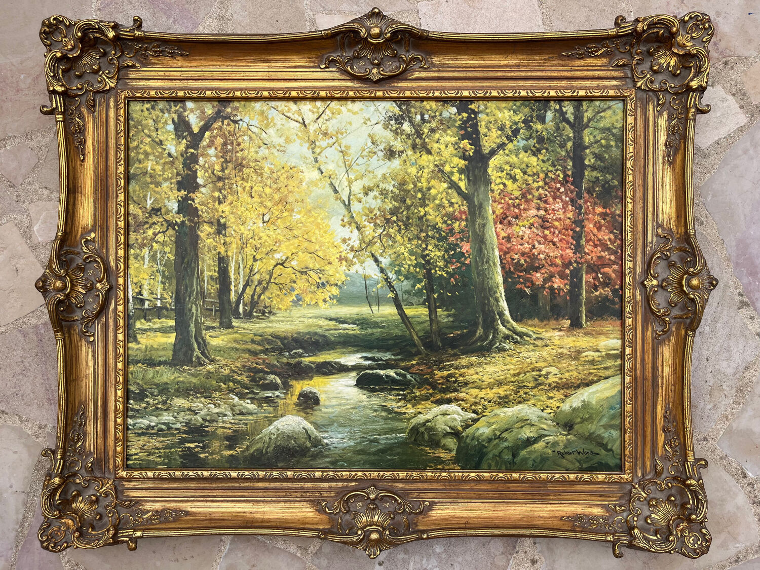 Oil on canvas: reproduction by Robert Wood