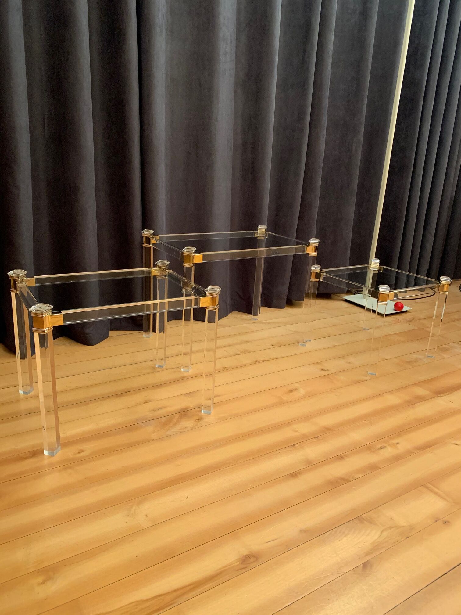 Set of 3 nesting tables, Orsenigo, Italy, 1970s