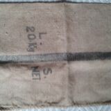 Old jute food bags