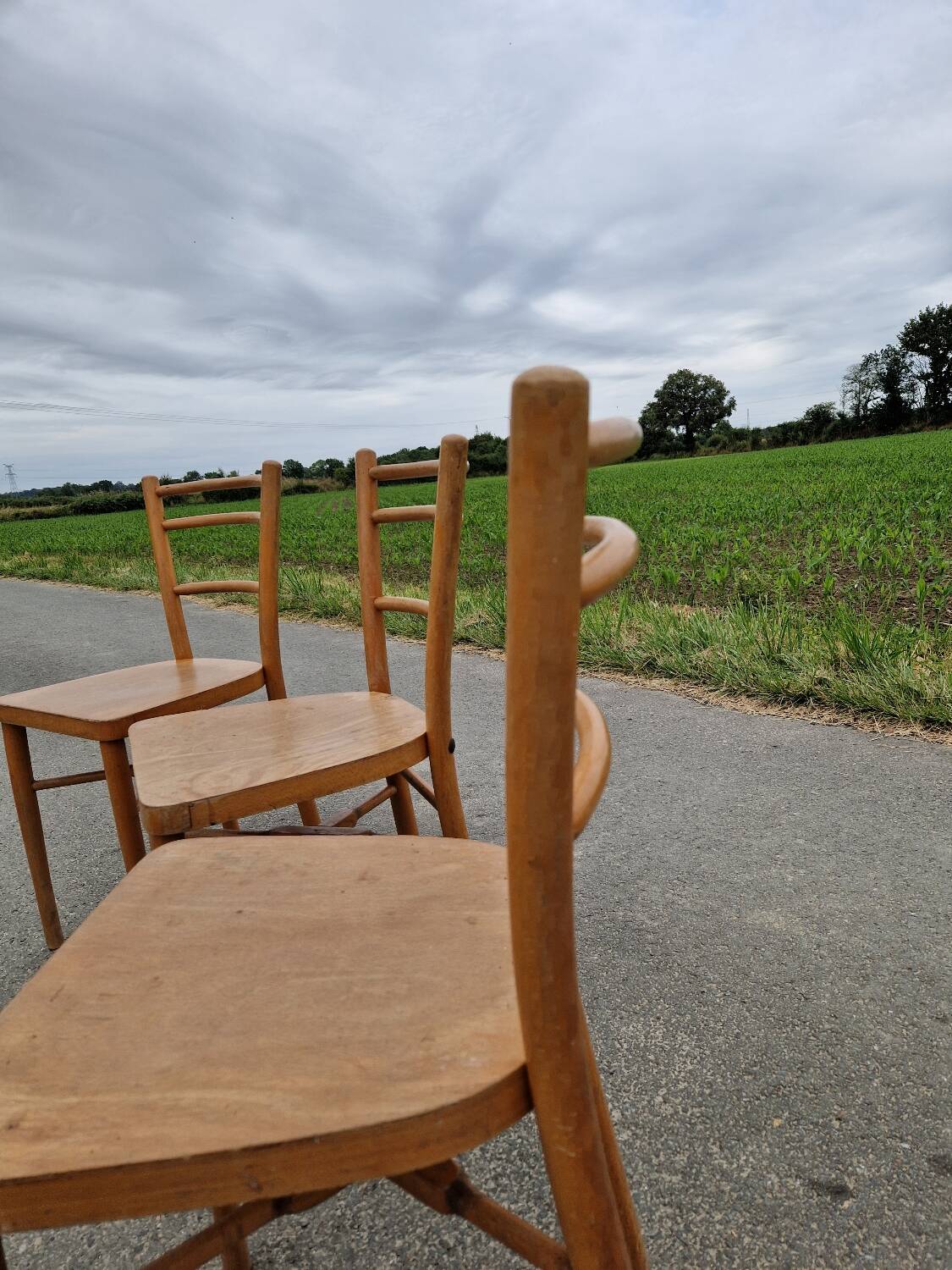 Set of 3 bistro chairs