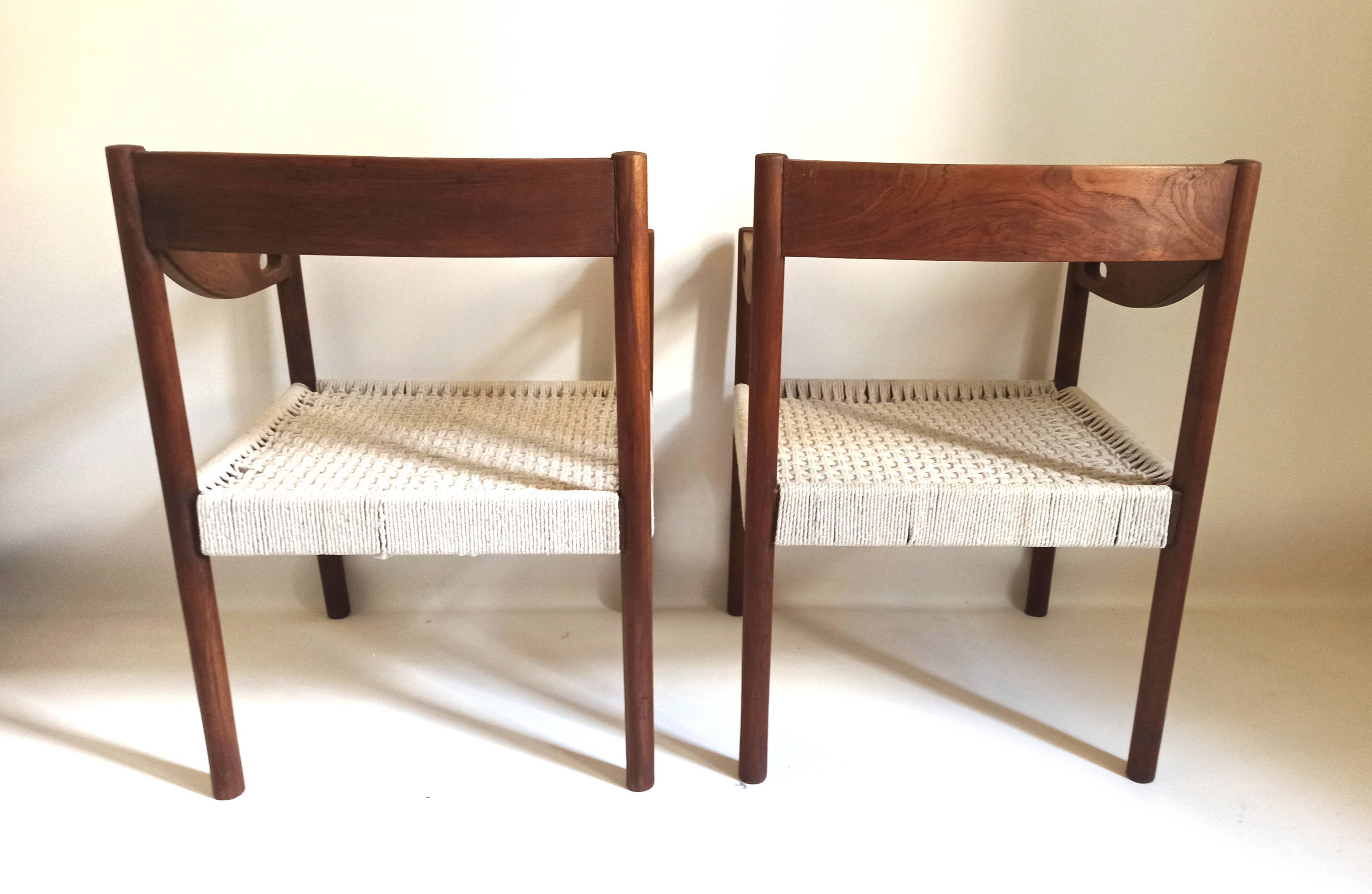 Pair of scandinavian armchairs 50s
