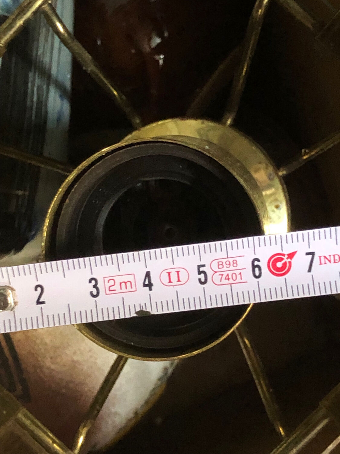 Vintage glass chandelier