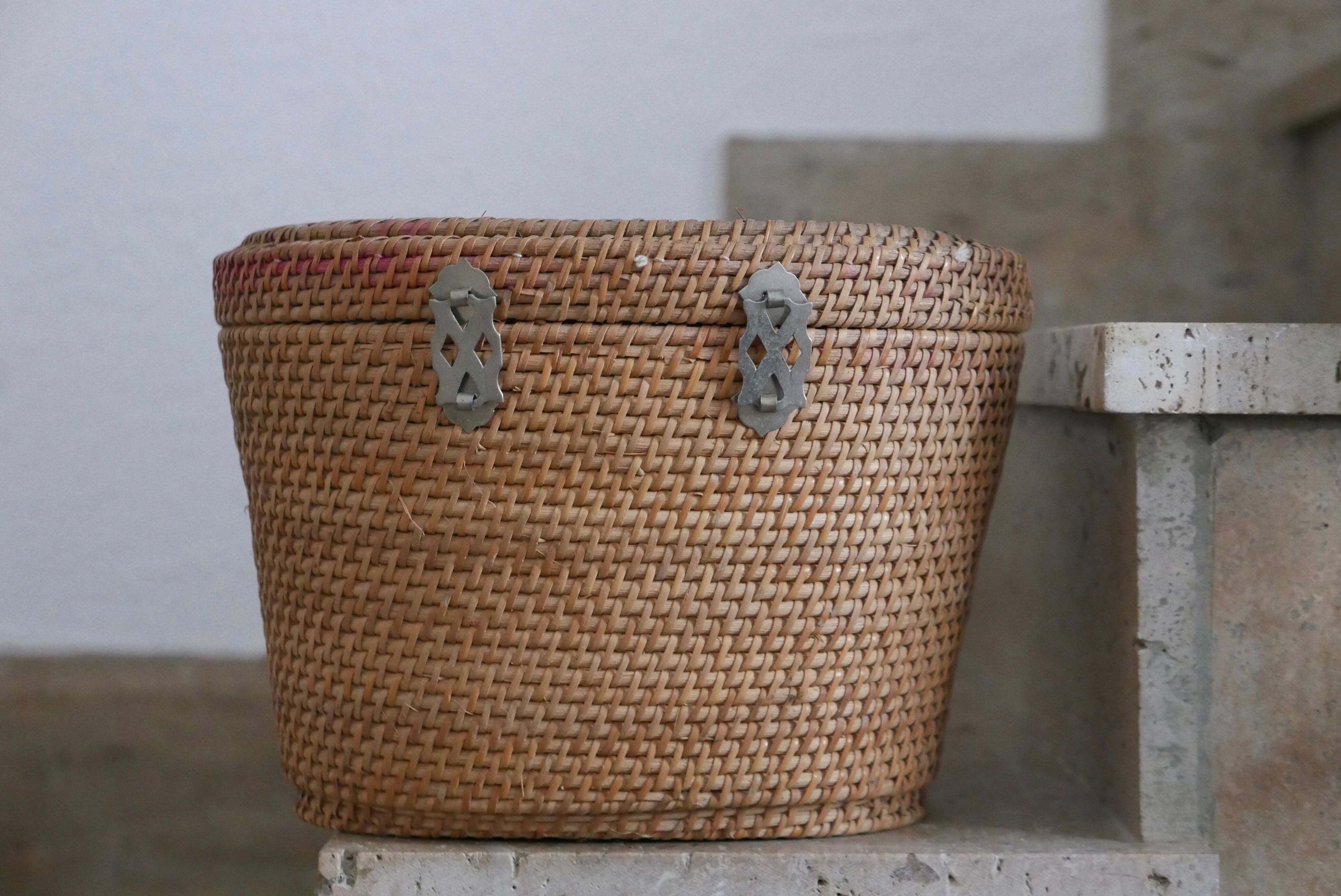 Vanity wicker box, 60s