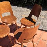 Chairs baumann mondor vintage 60s set of 4