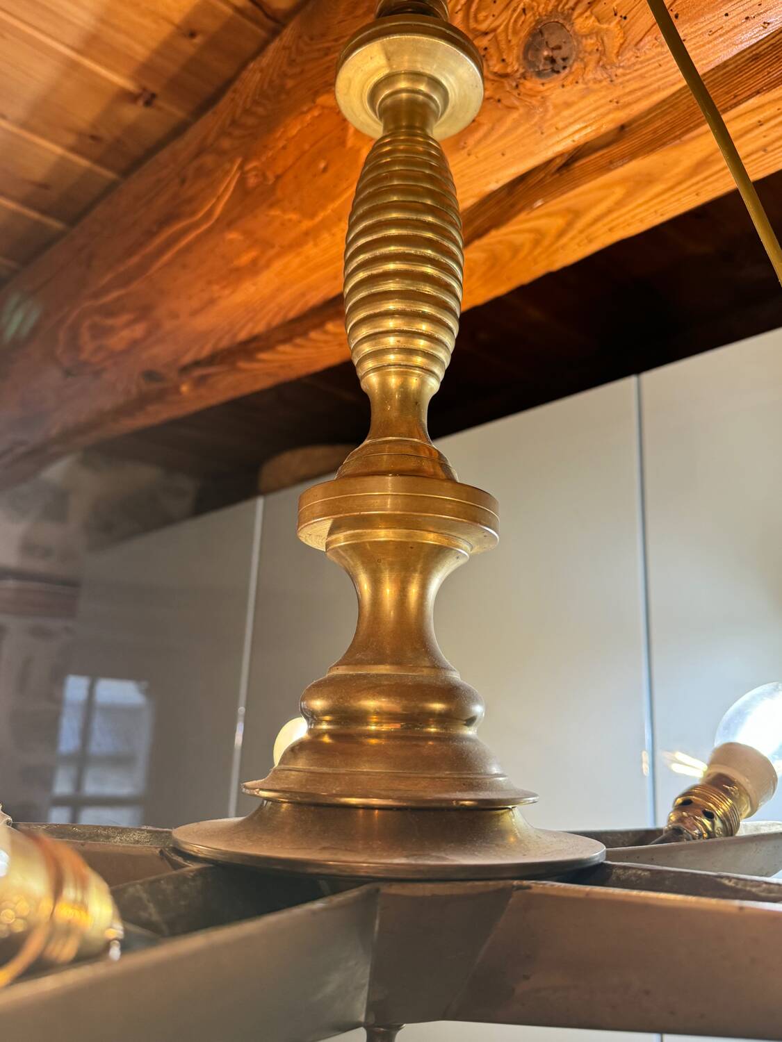 Mid-20th century star-shaped chandelier