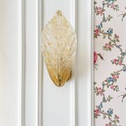 Applique murale feuille en verre de Murano ambré