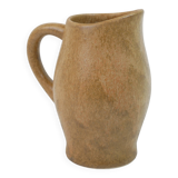 Small brown stoneware pitcher