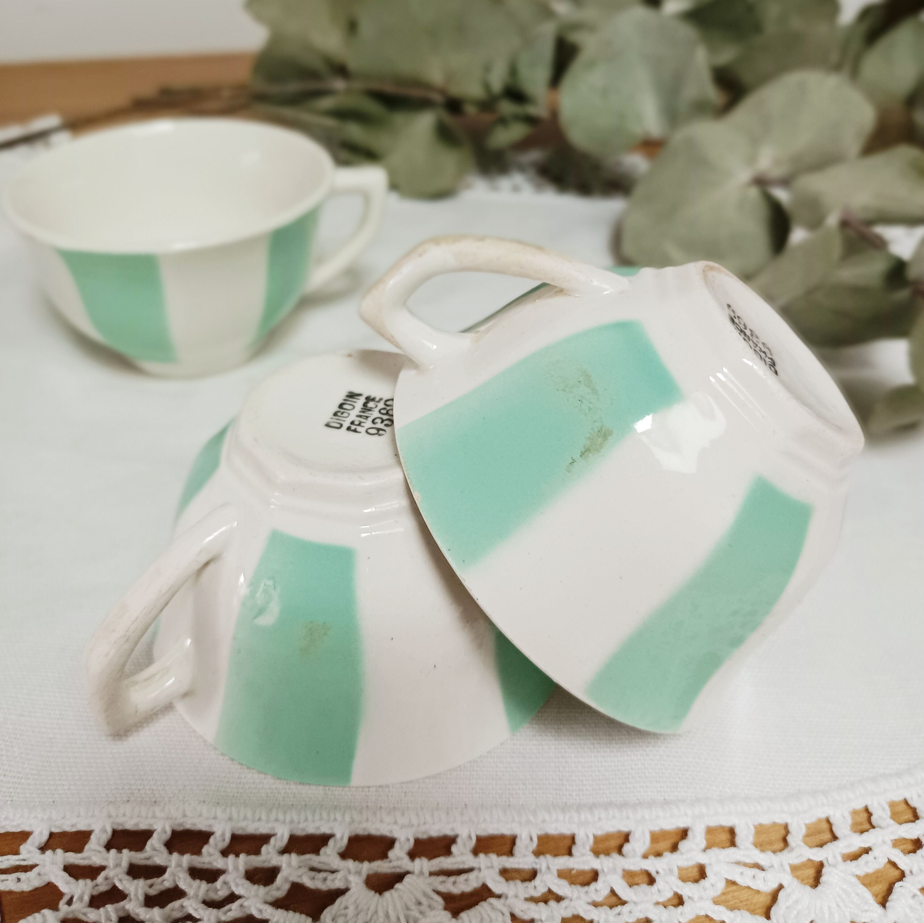 Set of 5 cups Digoin