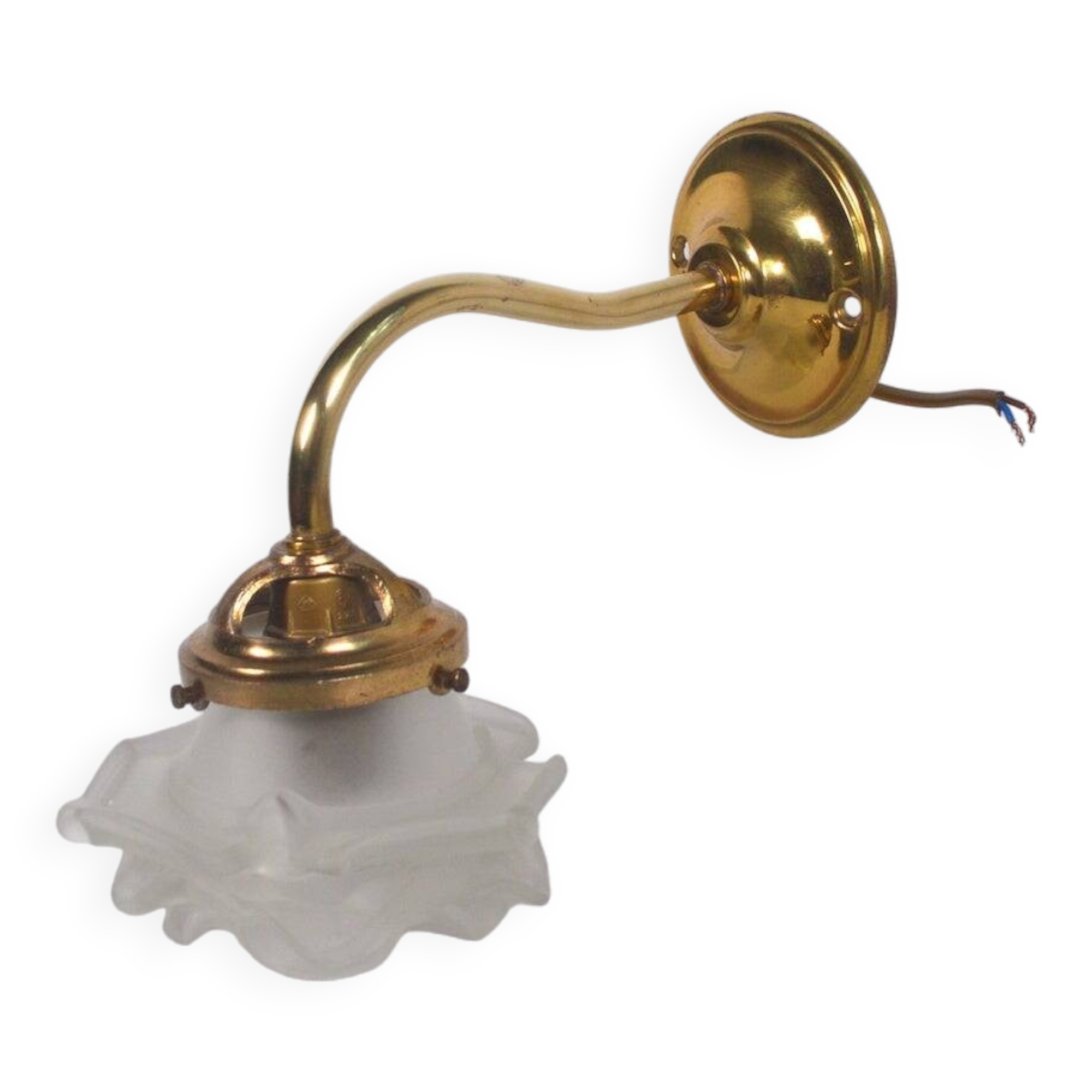 Swan neck flower wall light