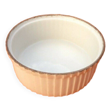 1930s Round soufflé dish N°2 White ceramic