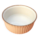 1930s Round soufflé dish N°2 White ceramic