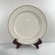 Lot de 6 assiettes plates Villeroy & boch, liseré bordeaux / violet, XXe