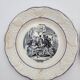 Set of 2 talking plates in Choisy-le-Roi porcelain