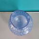 Old luminaire blown glass color blue ball