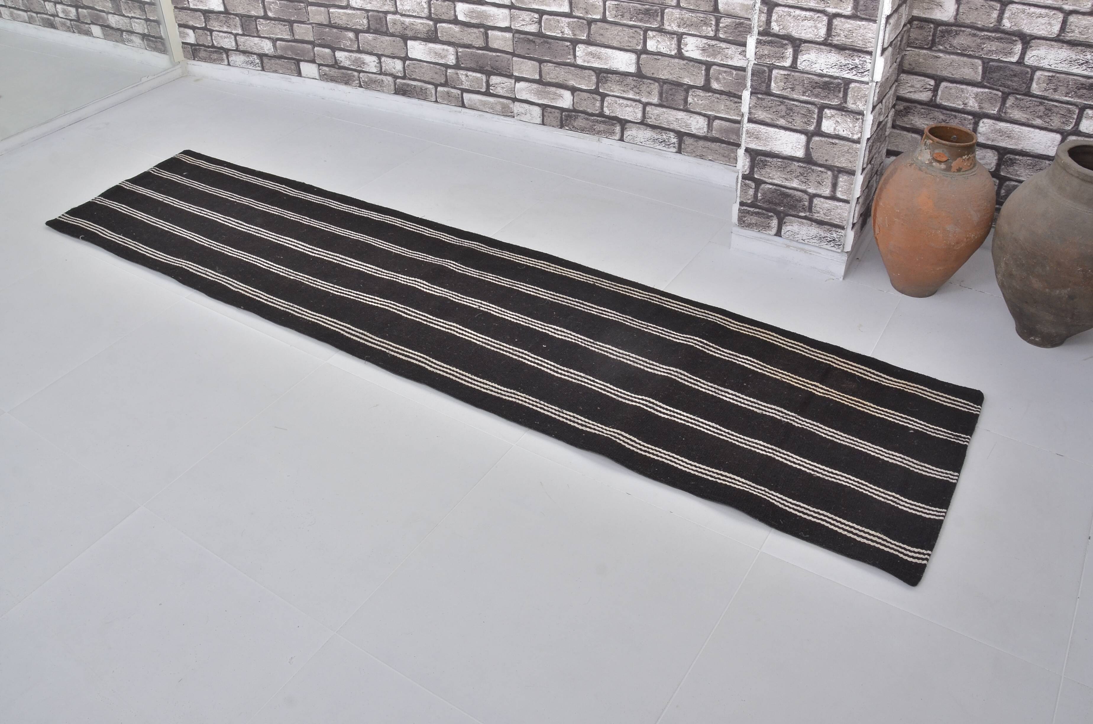 Stripe Vintage Oushak Kilim sku 3828