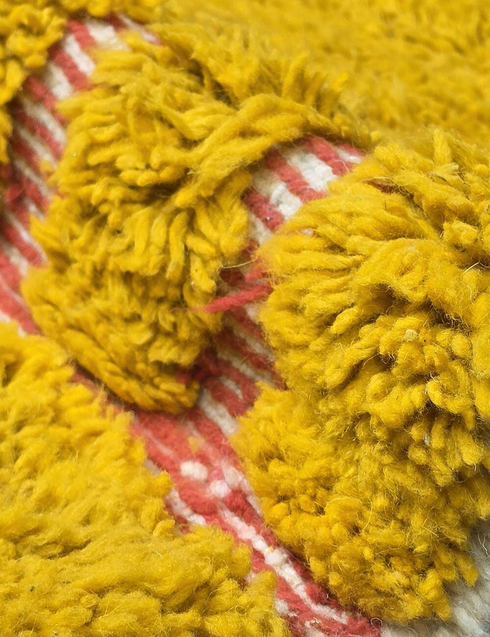 Berber Carpet Mustard - 273 x 190 cm