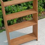 Solid wood bookcase shelf