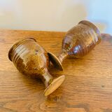 Set of 6 stoneware glasses