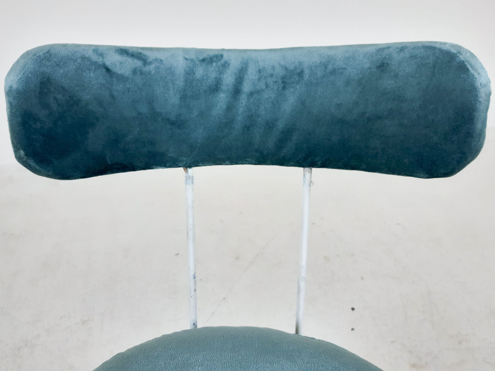 Tabouret métal et velours