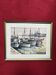 Watercolour Le Croisic port with boats