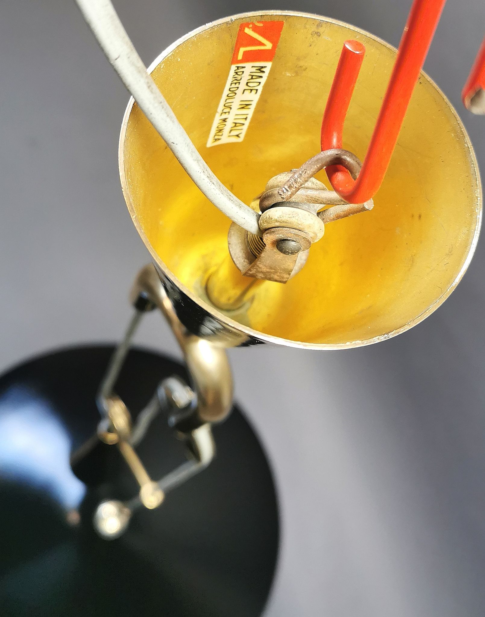 Angelo Lelli pendant lamp 12126 for Arredoluce 1947