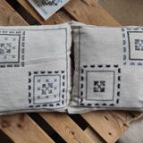 Couple de coussins berbère Kerkennah gris