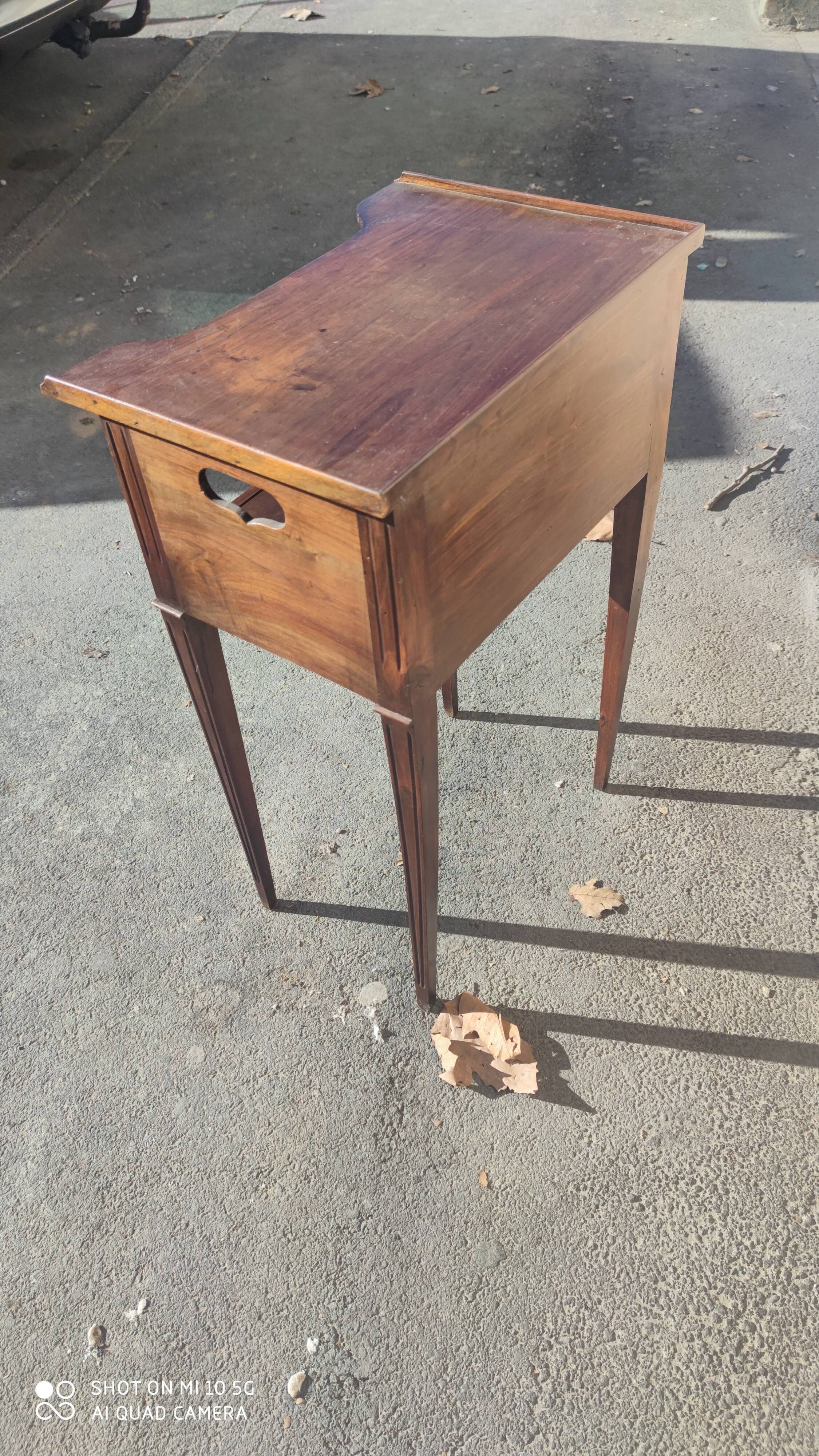 Louis XVI style walnut side table, circa 1930