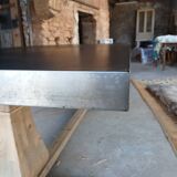 Monastery table with zinc top