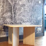 Square travertine coffee table 70x70cm