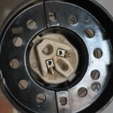 Vintage lamp, RZB Leuchten ceiling light in pineapple-shaped glass