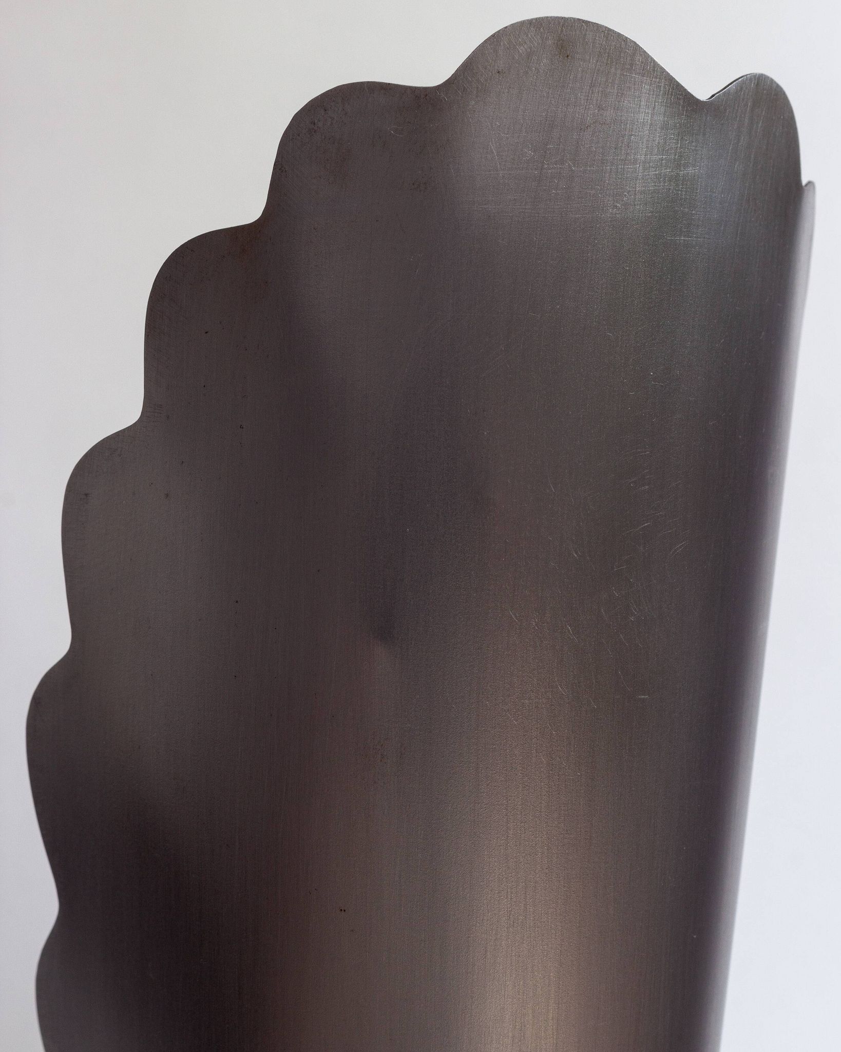 Pair of brushed steel lamps⎮60s, 70s