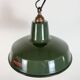 Suspension industrielle en tôle émaillée verte par Multi Electrical Co, années 1960