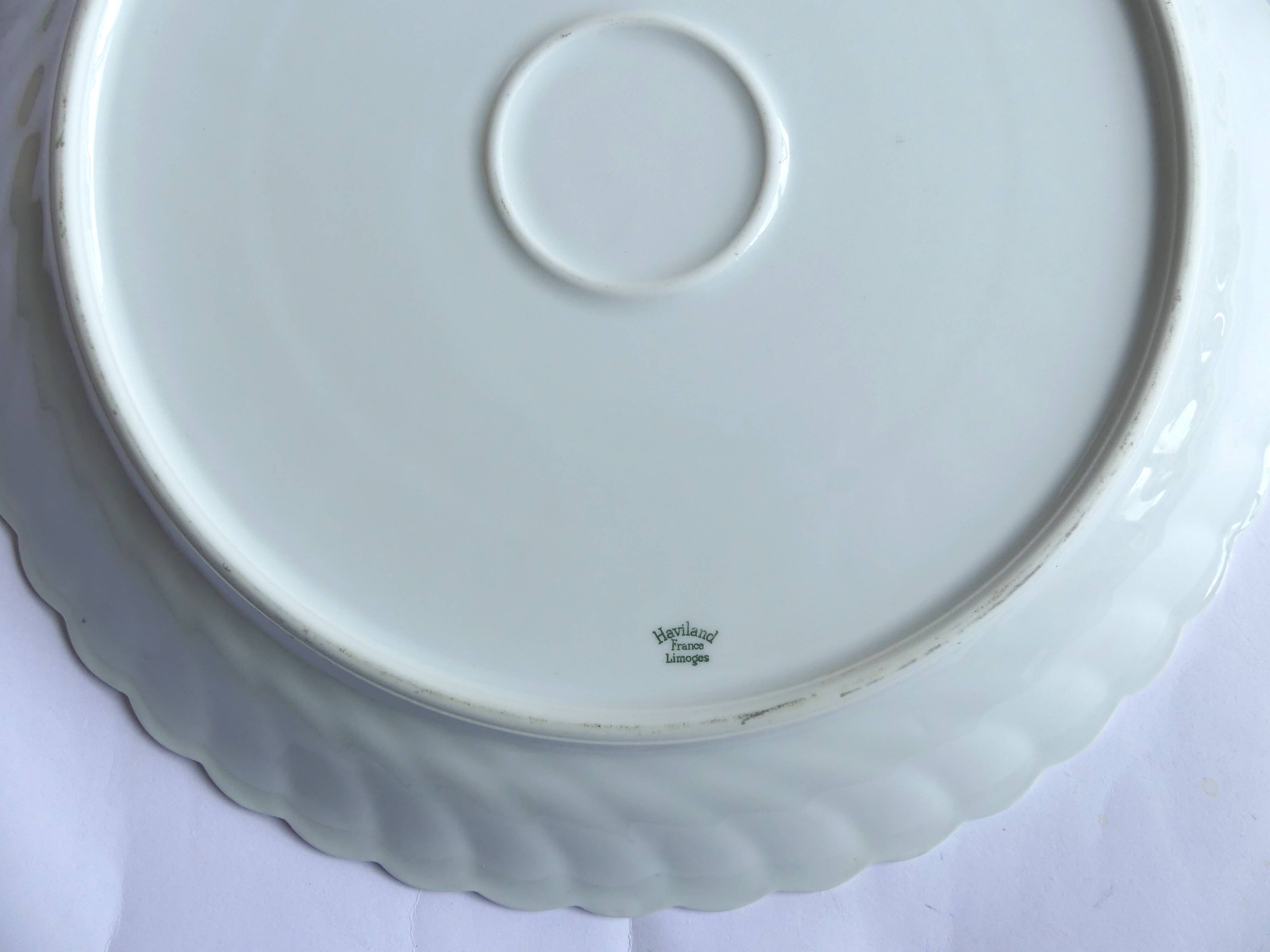 Haviland Limoges porcelain round dish