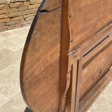Winegrower's table / tilting table / burgundy walnut table