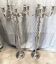 Pair of Large Candle Holders Candelabra Silver-Plated Metal