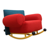 Fauteuil à bascule Topolino par Seveso & Trezzi pour Felice Rossi, années 1980.