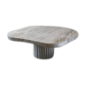 Athena irregular coffee table natural travertine 80x80cm