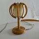 Lampe vintage Louis Soignot rotin