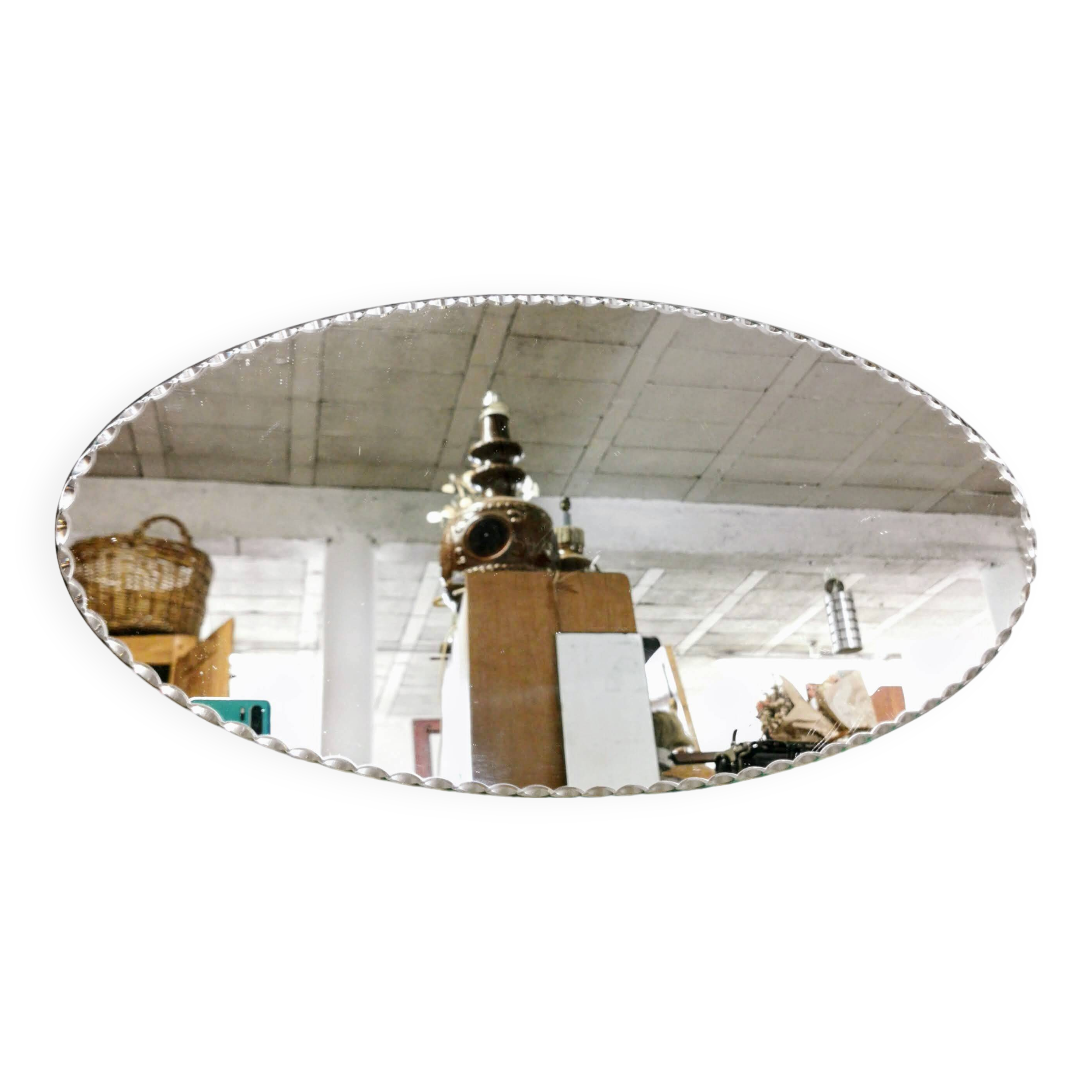 Beveled mirror to place 50x25cm